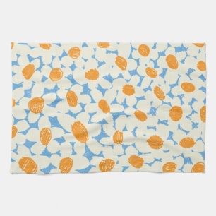 Blue Daisies Tea Towel