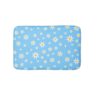 Blue Daisy Bath Mat