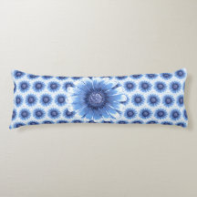 Blue Daisy Body Pillow