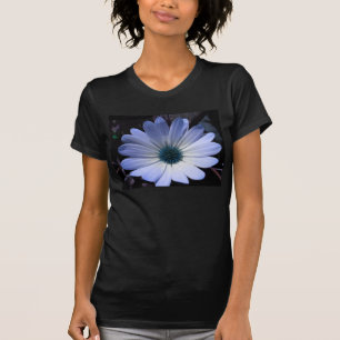 Blue Daisy Flower Ladies T Shirt