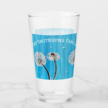 Blue Daisy Flower Personalised