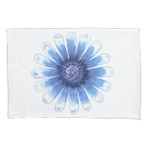 Blue Daisy Pillowcase