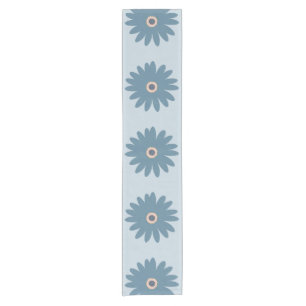 Blue Daisy Short Table Runner
