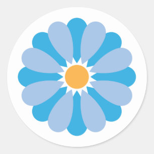 Blue Daisy Sticker