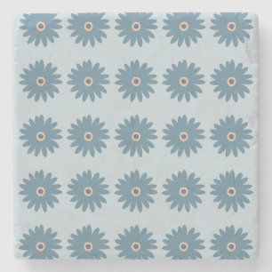 Blue Daisy Stone Coaster