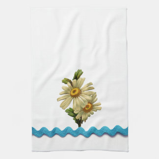 Blue Daisy Tea Towel