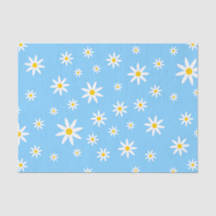 Blue Daisy Tissue Paper