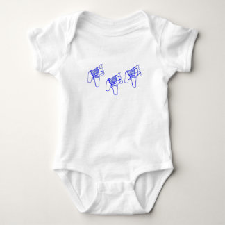 Blue Dala Horse Baby Bodysuit