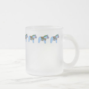 Blue Dala Horse Mug