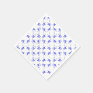 Blue Dala Horses Napkin