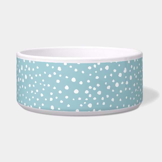 Blue Dalmatian Spots, Dalmatian Dots, Dotted Print (Front)