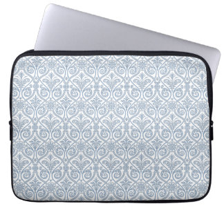 Blue Damaks Pattern Laptop Sleeve