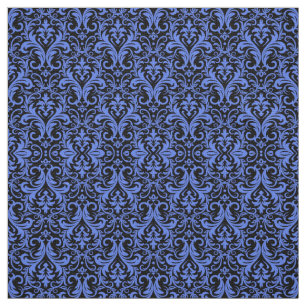 Blue Damask Fabric