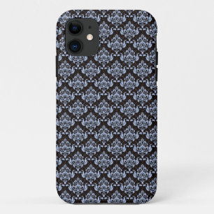 Blue Damask iPhone 11 Case
