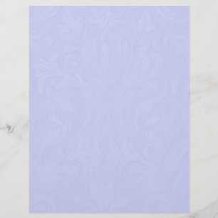 Blue Damask Letterhead