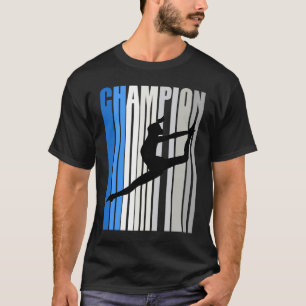 Blue Dance Champion Girls Birthday Outside Dance C T-Shirt
