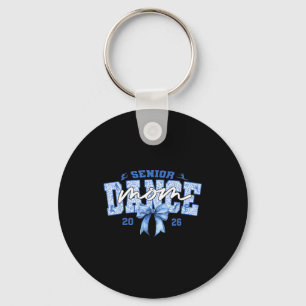 Blue dance senior mum 2026 coquette ballet dancing key ring