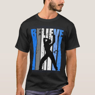 Blue Dance Team Dancing Dancer Believe Motivating  T-Shirt