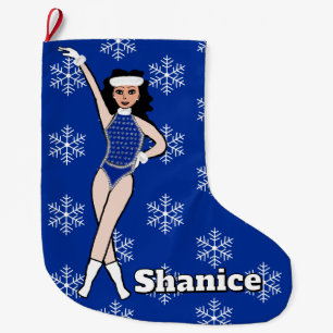 Blue Dancer  #2 Christmas Stocking