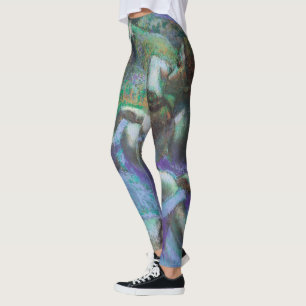 Blue Dancers by Edgar Degas, Vintage Impressionism Leggings
