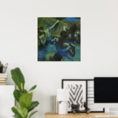 Blue Dancers by Edgar Degas, Vintage Impressionism Poster (Home Office)