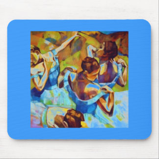 blue dancers mouse mat