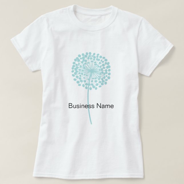 Blue Dandelion Customisable Tee (Design Front)