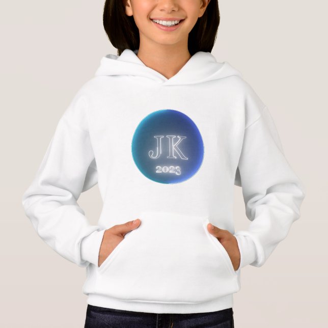 Blue Dark Blue Kids Pullover (Front)