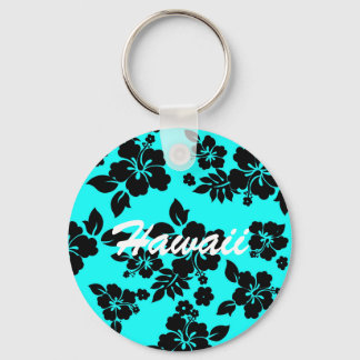 Blue Dark Hawaiian Key Ring