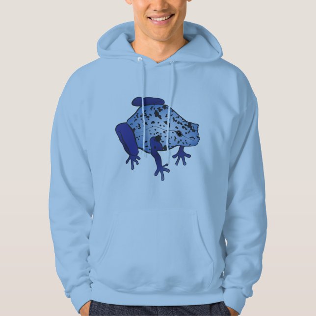 Blue Dart Frog Hoodie (Front)