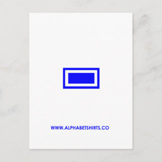 Blue Dash Postcard
