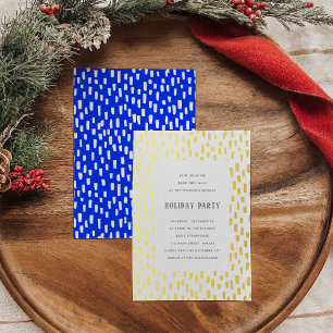 Blue Dashingly Golden Holiday Party Gold