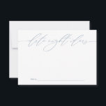 Blue Date Night Ideas Newlywed Keepsake Card<br><div class="desc">These beautifully designed cards offer a unique way for wedding guests to share their favourite date night ideas with the bride and groom. Ideal for adding a personal touch to your special day, these cards ensure cherished keepsakes for the happy couple. Perfect for wedding receptions, bridal showers, and engagement parties....</div>
