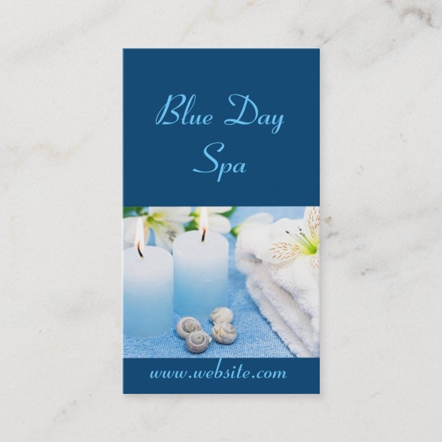 Blue Day Spa Business Card (Front)