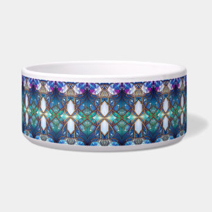 Blue Decorative Ceramic Pet Bowl