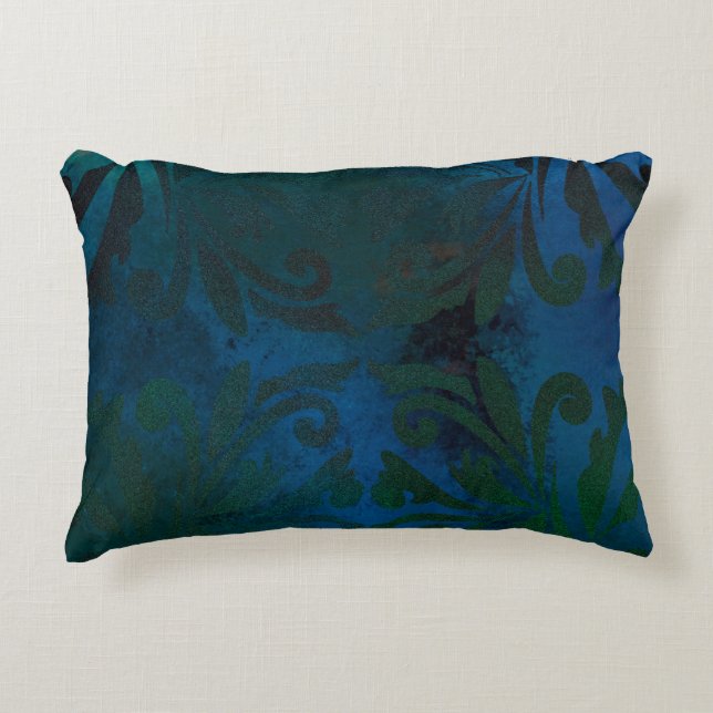 blue decorative cushion (Front)