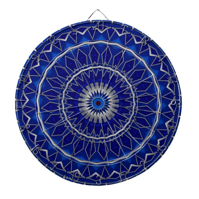 Blue Decorative Dartboard (Front)