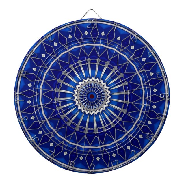 Blue Decorative Dartboard (Front)