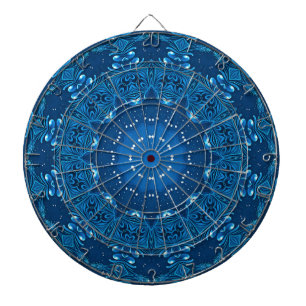 Blue Decorative Dartboard