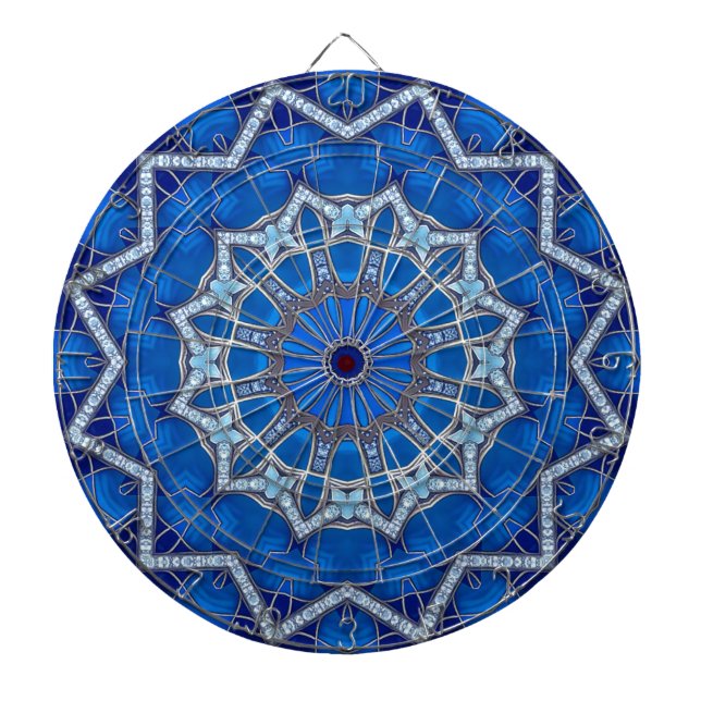 Blue Decorative Dartboard (Front)