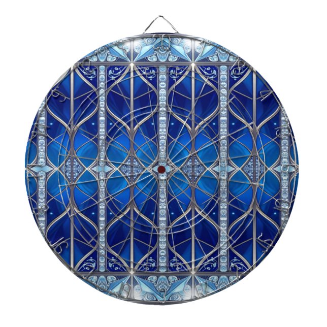 Blue Decorative Dartboard (Front)