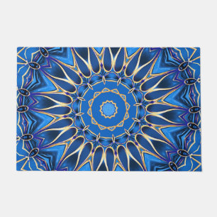 Blue Decorative Holiday Doormat