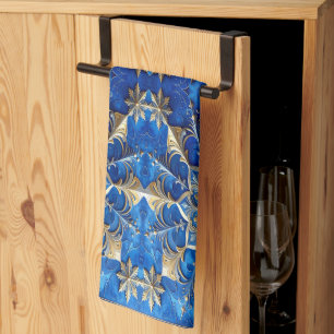 Blue Decorative Holiday Kitchen Towel