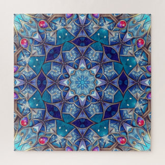 Blue Decorative Jigsaw Puzzle