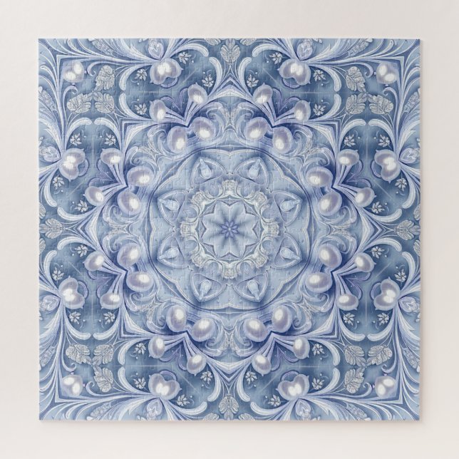 Blue Decorative Jigsaw Puzzle (Vertical)