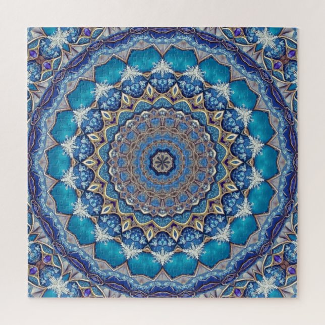Blue Decorative Jigsaw Puzzle (Vertical)