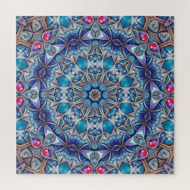 Blue Decorative Jigsaw Puzzle (Vertical)
