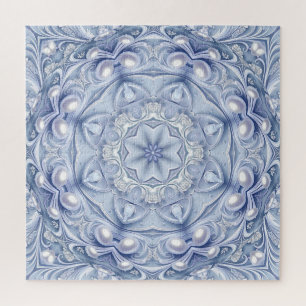 Blue Decorative Jigsaw Puzzle