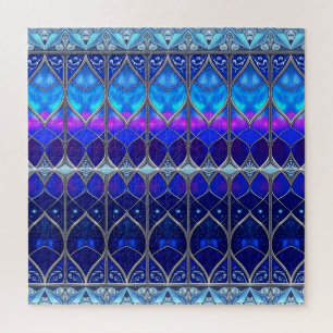 Blue Decorative Jigsaw Puzzle