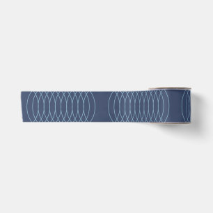 Blue, decorative, simple, modern, trendy wavy art satin ribbon
